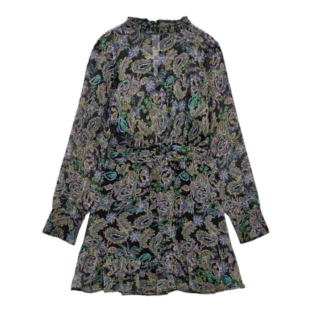 ZARA | Multicolored | PRINTED SHORT DRESS - Picture 3 of 8